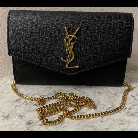 ysl uptown chain wallet